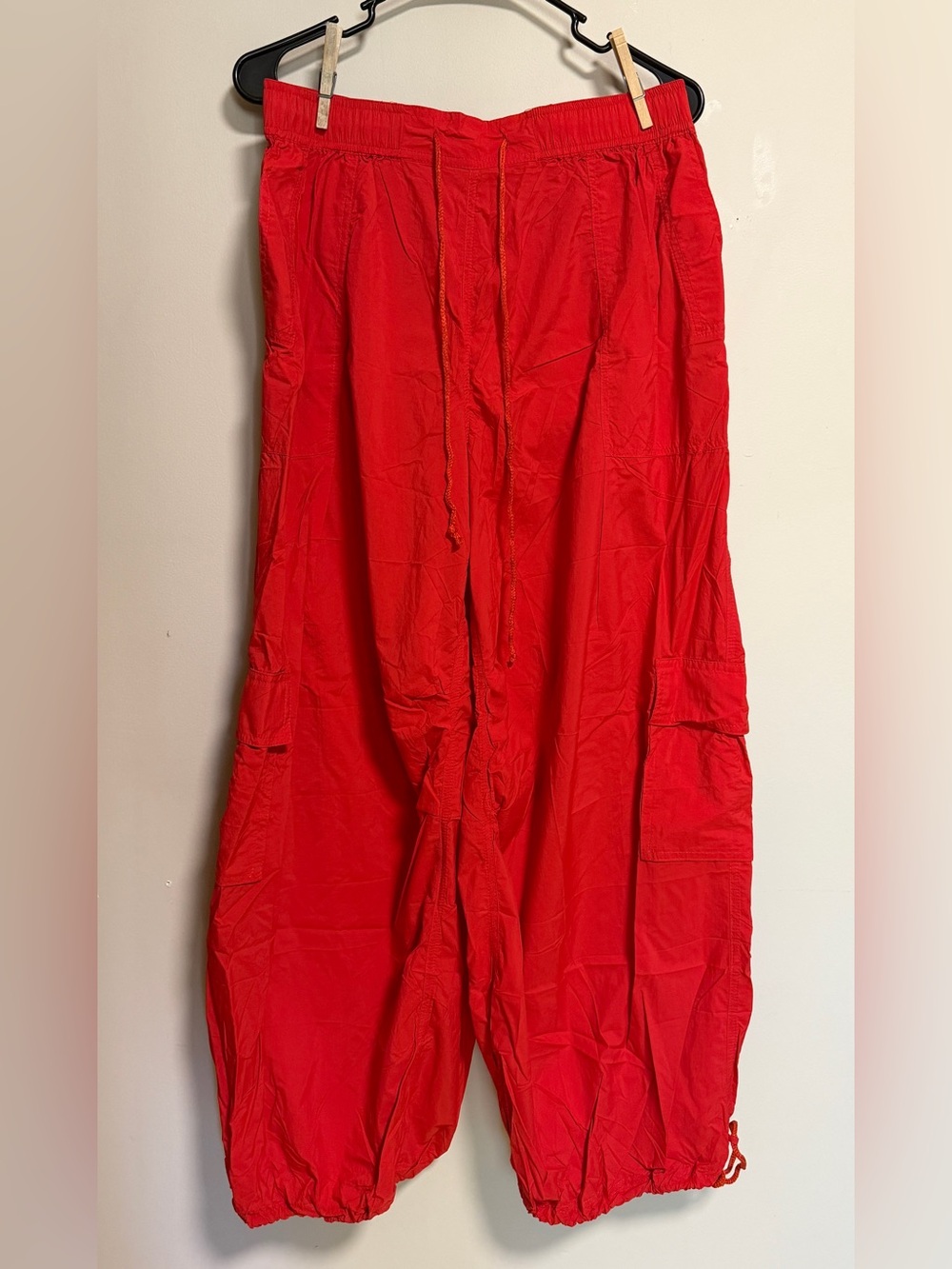 Daily Practice x Anthropologie Base Jump Parachute Pants - Red - NWT - Picture 2 of 5